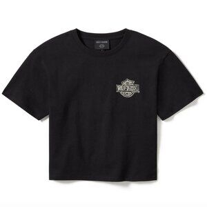 Harley-Davidson Women's Boxy Short Sleeve Cropped Shirt (NWT)